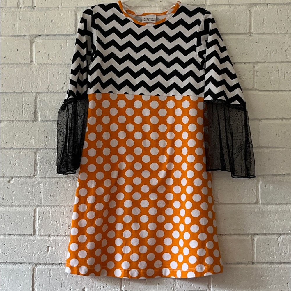 Vintage Bubble & Squeak Halloween/Fall Girl’s Dress 3/4” Sleeve Sz. 4 Festival